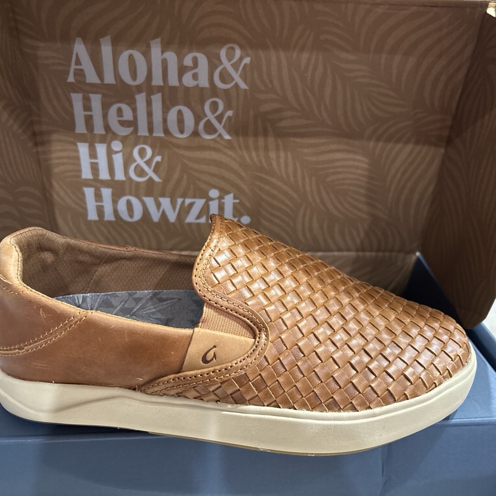 OluKai Tan Loafers
